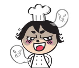 The walking chef sticker #6804234