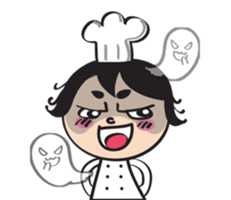 The walking chef sticker #6804234
