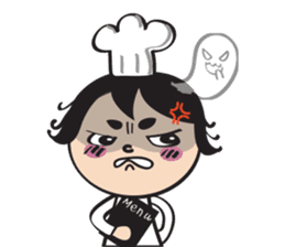 The walking chef sticker #6804235
