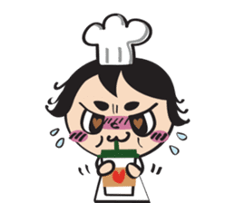 The walking chef sticker #6804236