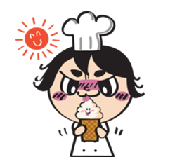 The walking chef sticker #6804237