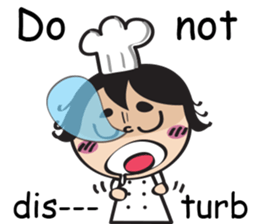 The walking chef sticker #6804243