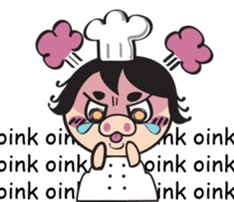 The walking chef sticker #6804244