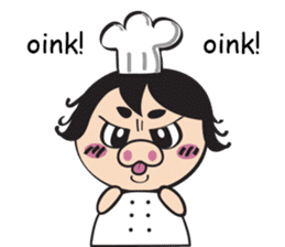 The walking chef sticker #6804245