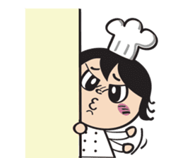 The walking chef sticker #6804247