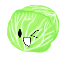 Expression sticker of vegetables sticker #6804815