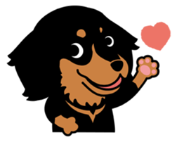 Love DACHS - BlackTans sticker #6805234