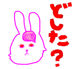 The rabbit is colorful. sticker #6805456