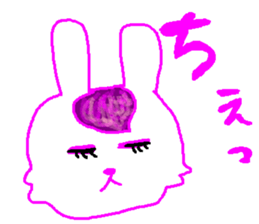The rabbit is colorful. sticker #6805457