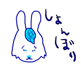 The rabbit is colorful. sticker #6805458