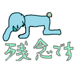 The rabbit is colorful. sticker #6805483