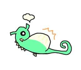 TATTSUN of a sea horse sticker #6805529