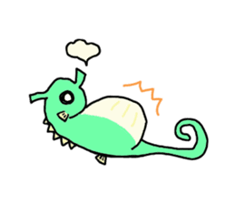 TATTSUN of a sea horse sticker #6805529