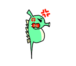 TATTSUN of a sea horse sticker #6805533