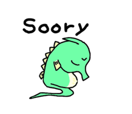 TATTSUN of a sea horse sticker #6805535