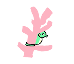 TATTSUN of a sea horse sticker #6805540