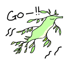 TATTSUN of a sea horse sticker #6805552