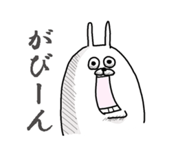 He is like a rabbit. sticker #6805569