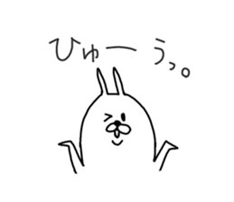 He is like a rabbit. sticker #6805573