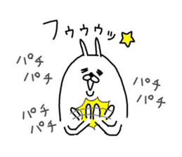 He is like a rabbit. sticker #6805575