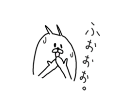 He is like a rabbit. sticker #6805578