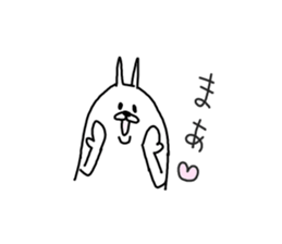 He is like a rabbit. sticker #6805579