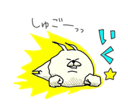 He is like a rabbit. sticker #6805584