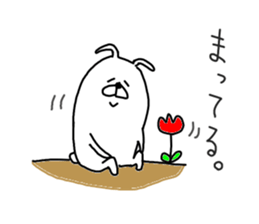 He is like a rabbit. sticker #6805587