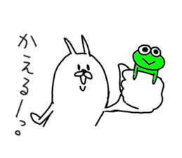 He is like a rabbit. sticker #6805588