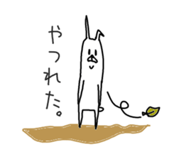 He is like a rabbit. sticker #6805596