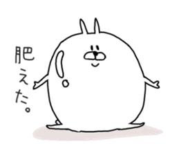 He is like a rabbit. sticker #6805597