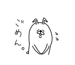 He is like a rabbit. sticker #6805599