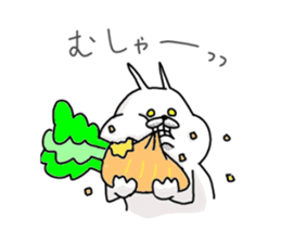 He is like a rabbit. sticker #6805603