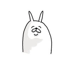 He is like a rabbit. sticker #6805605