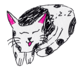 Cat graffiti 1 by Haruka sticker #6806172