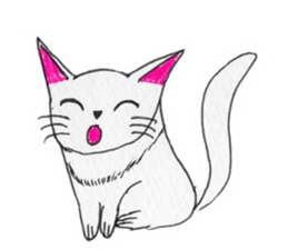 Cat graffiti 1 by Haruka sticker #6806175