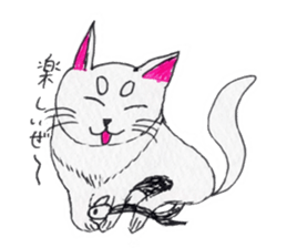 Cat graffiti 1 by Haruka sticker #6806176