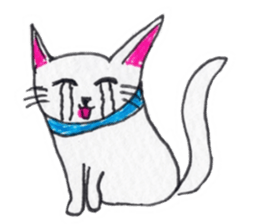 Cat graffiti 1 by Haruka sticker #6806180