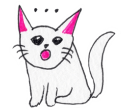 Cat graffiti 1 by Haruka sticker #6806182