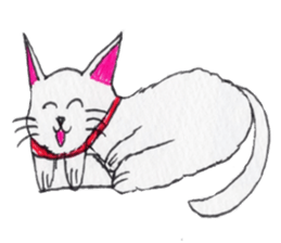 Cat graffiti 1 by Haruka sticker #6806184