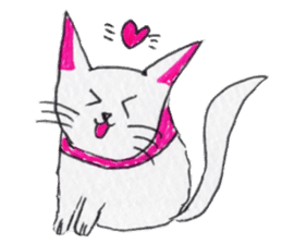 Cat graffiti 1 by Haruka sticker #6806188