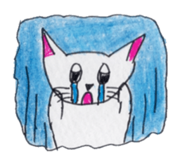 Cat graffiti 1 by Haruka sticker #6806189