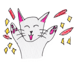 Cat graffiti 1 by Haruka sticker #6806190
