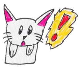 Cat graffiti 1 by Haruka sticker #6806194