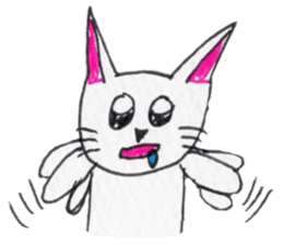 Cat graffiti 1 by Haruka sticker #6806198