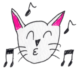 Cat graffiti 1 by Haruka sticker #6806203