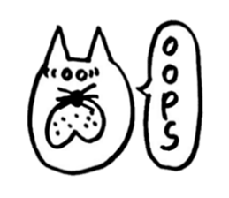useful cat's kawaii  sticker sticker #6806265