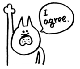 useful cat's kawaii  sticker sticker #6806271