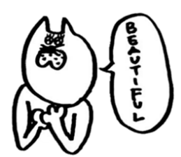 useful cat's kawaii  sticker sticker #6806281