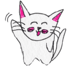 Cat graffiti 2 by Haruka sticker #6806390